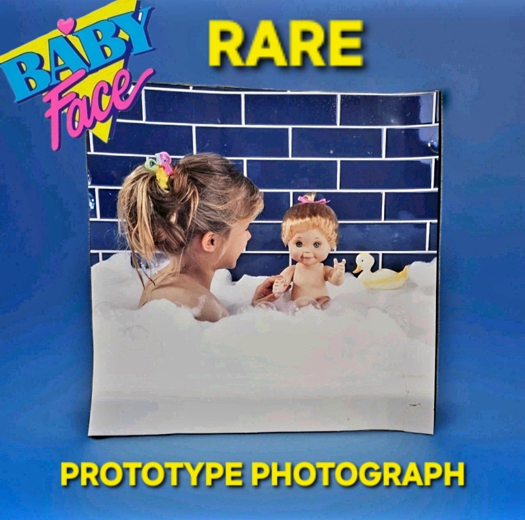 HTF PROTOTYPE DOLL Photo BABY FACE glossy LGTI Galoob Film PRINT Poster PROMO Ad