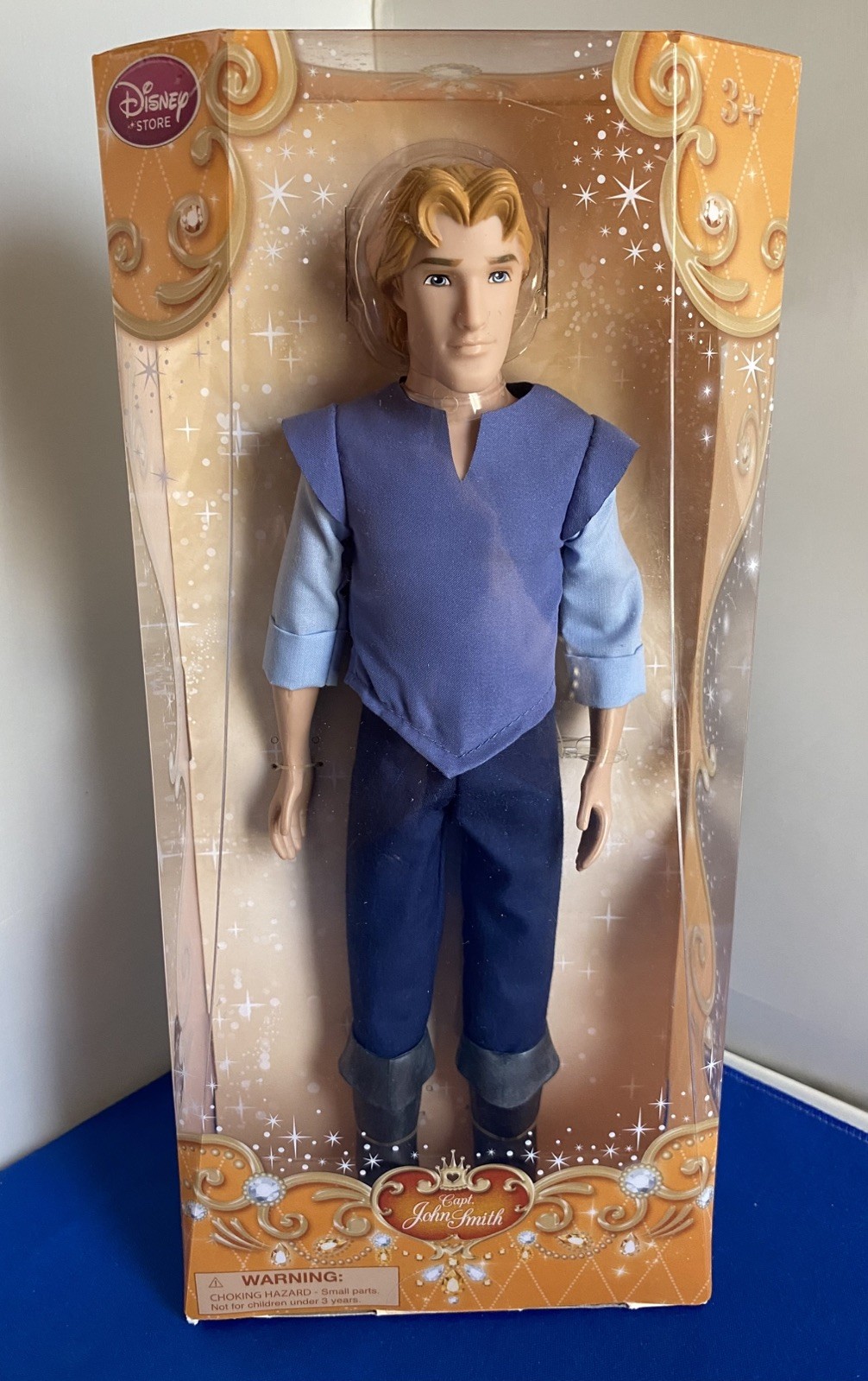CAPTAIN JOHN SMITH – POCAHONTAS 12″ DOLL DISNEY STORE PRINCESS SEALED IN BOX