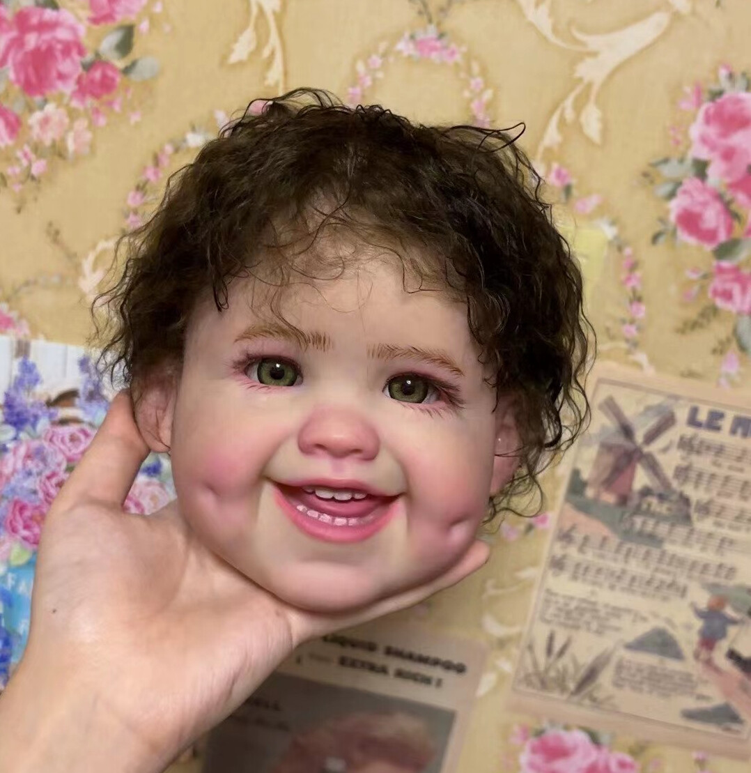 30″ Reborn Baby Doll Painted kit with Cloth Body Toddler Boy Hand-Rooted Mohair