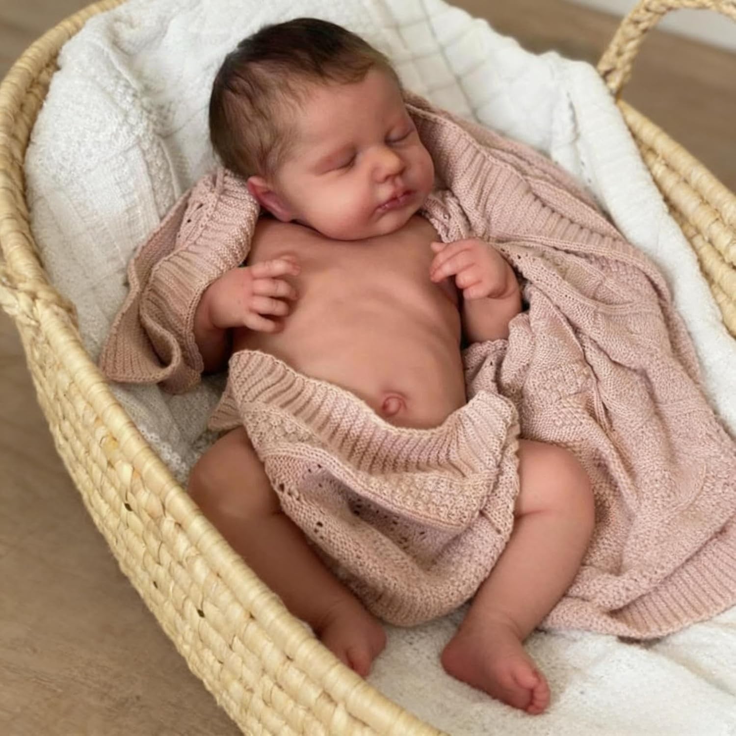 Anano Full Silicone Baby Doll 20 Inch Reborn Baby Dolls Silicone Full Body Girl,