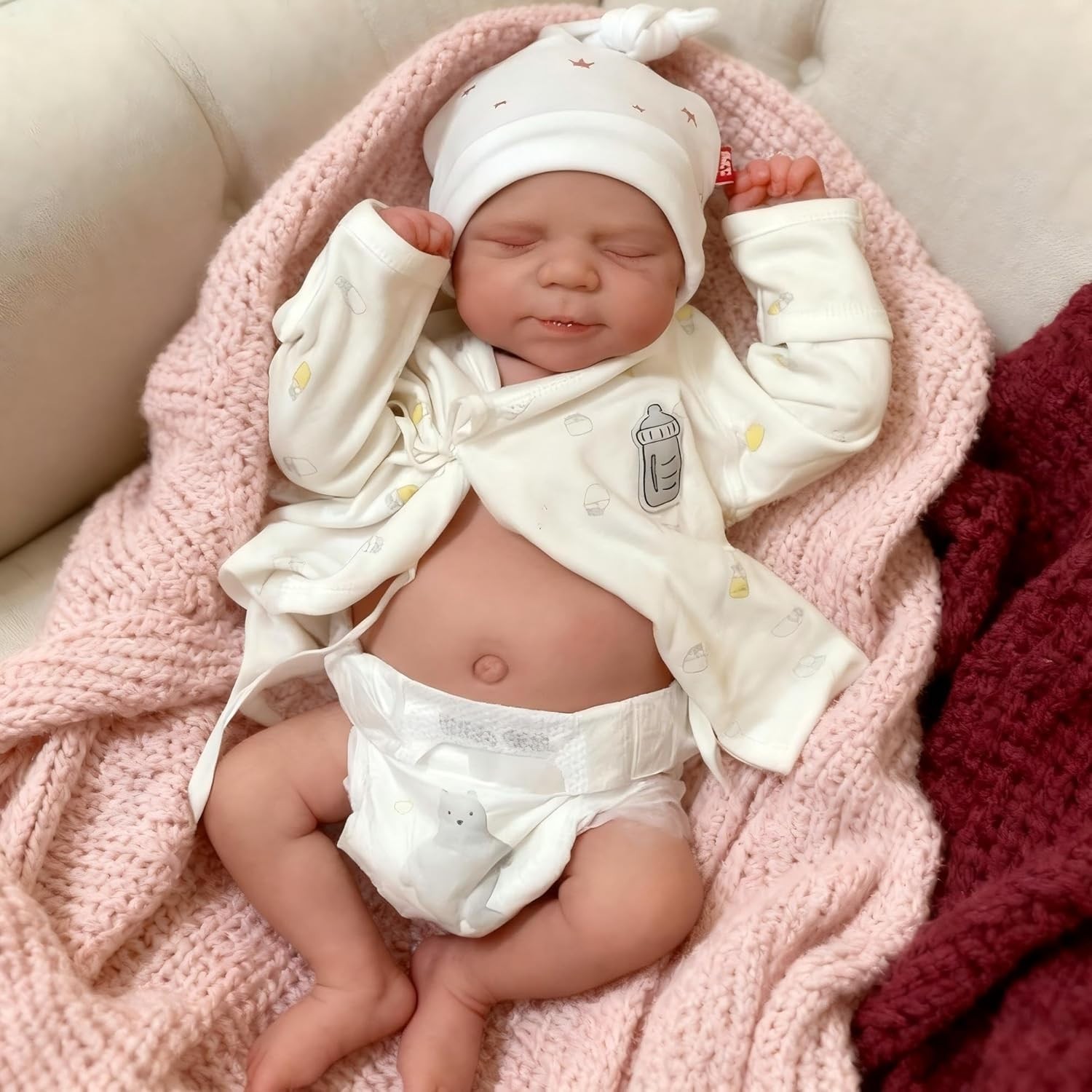 Realistic Reborn Baby Dolls Silicone Full Body Girl 18 Inch Lifelike Baby Dolls