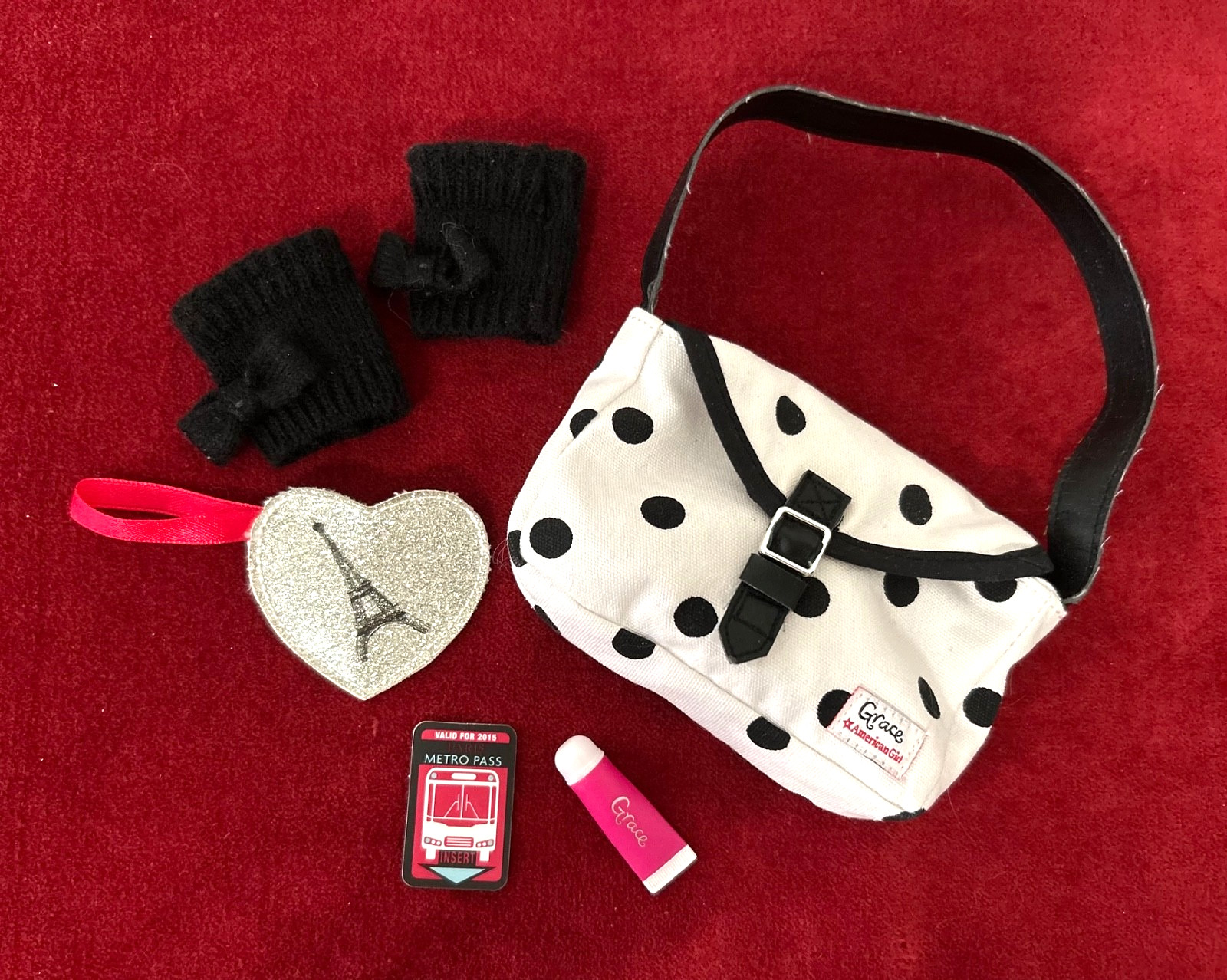American Girl Doll Grace Thomas’ Paris Accessories Set – 2015 /COMPLETE /RETIRED