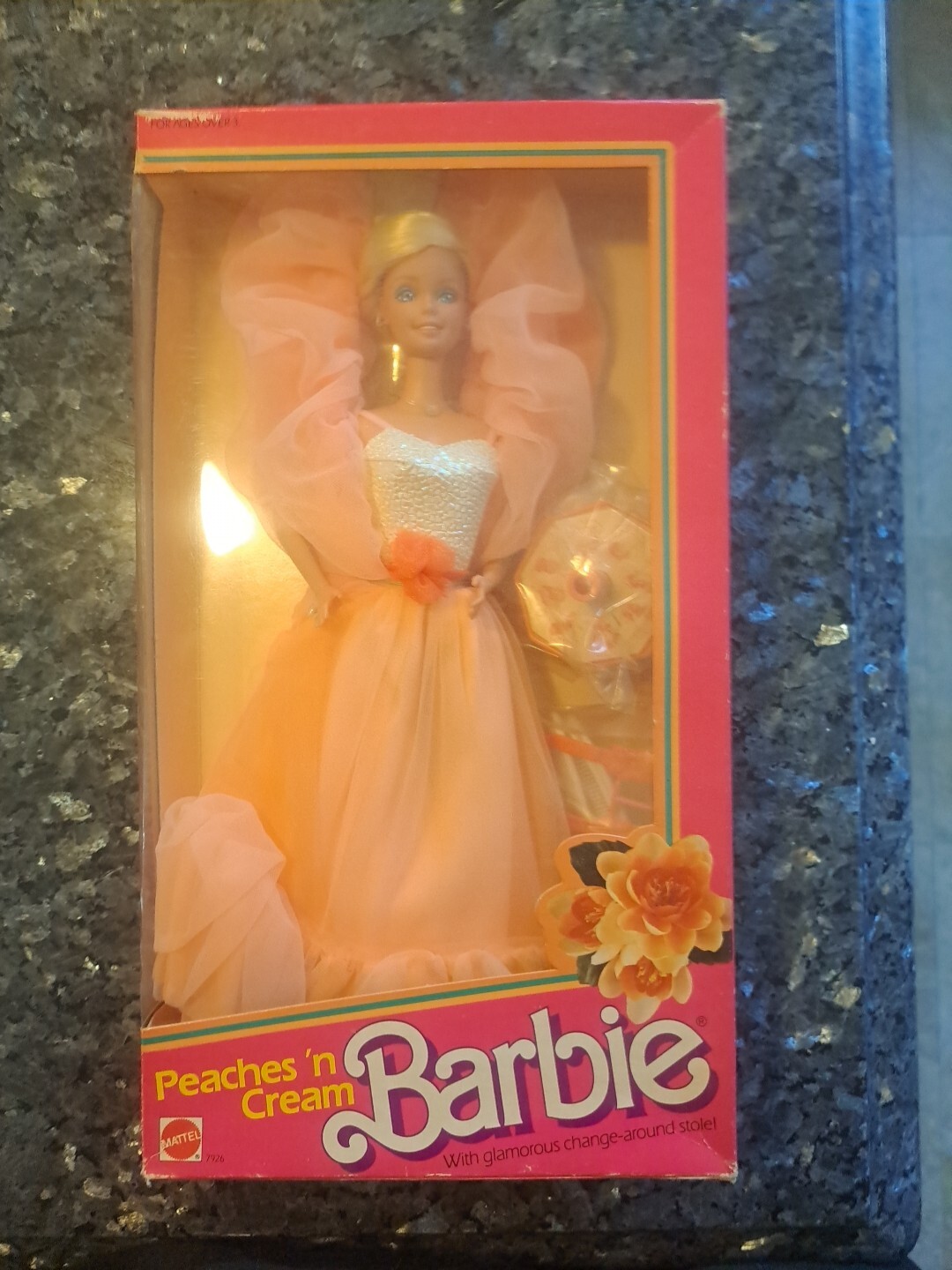 DEFECTIVE Peaches N Cream Barbie Doll Mattel Original Box 1984 G3D