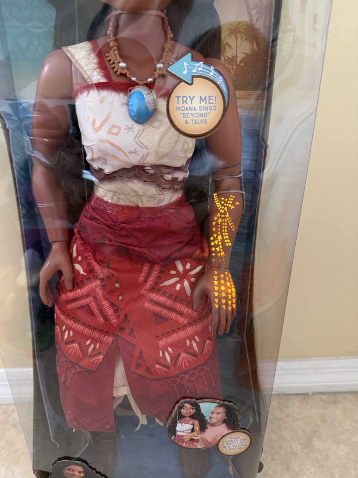Disney Moana 2 32″ Posable Jointed Doll Large Life-Size Princess My Size