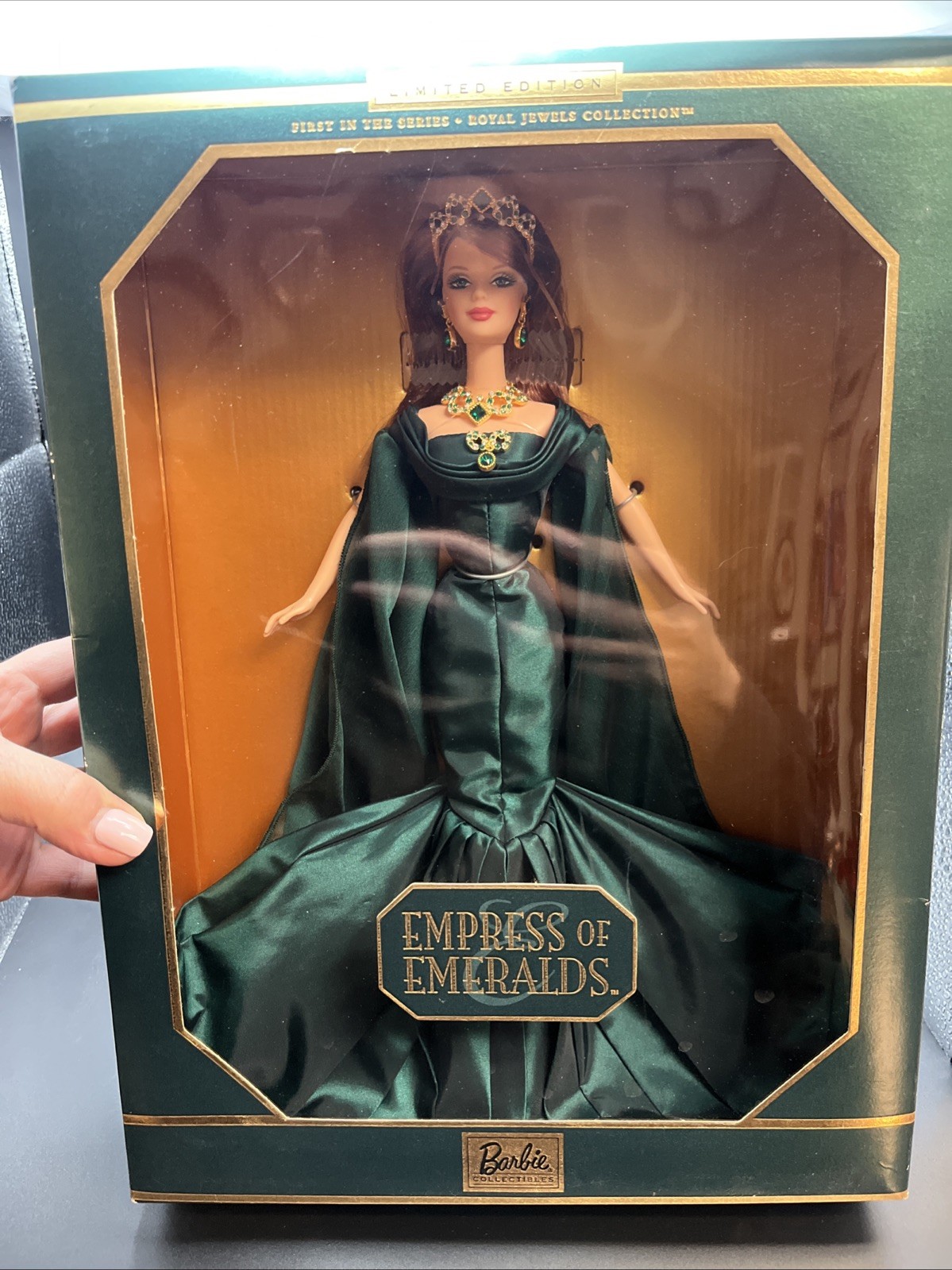 Barbie Royal Jewels Collection Limited Edition Empress Of Emeralds NEVER USED