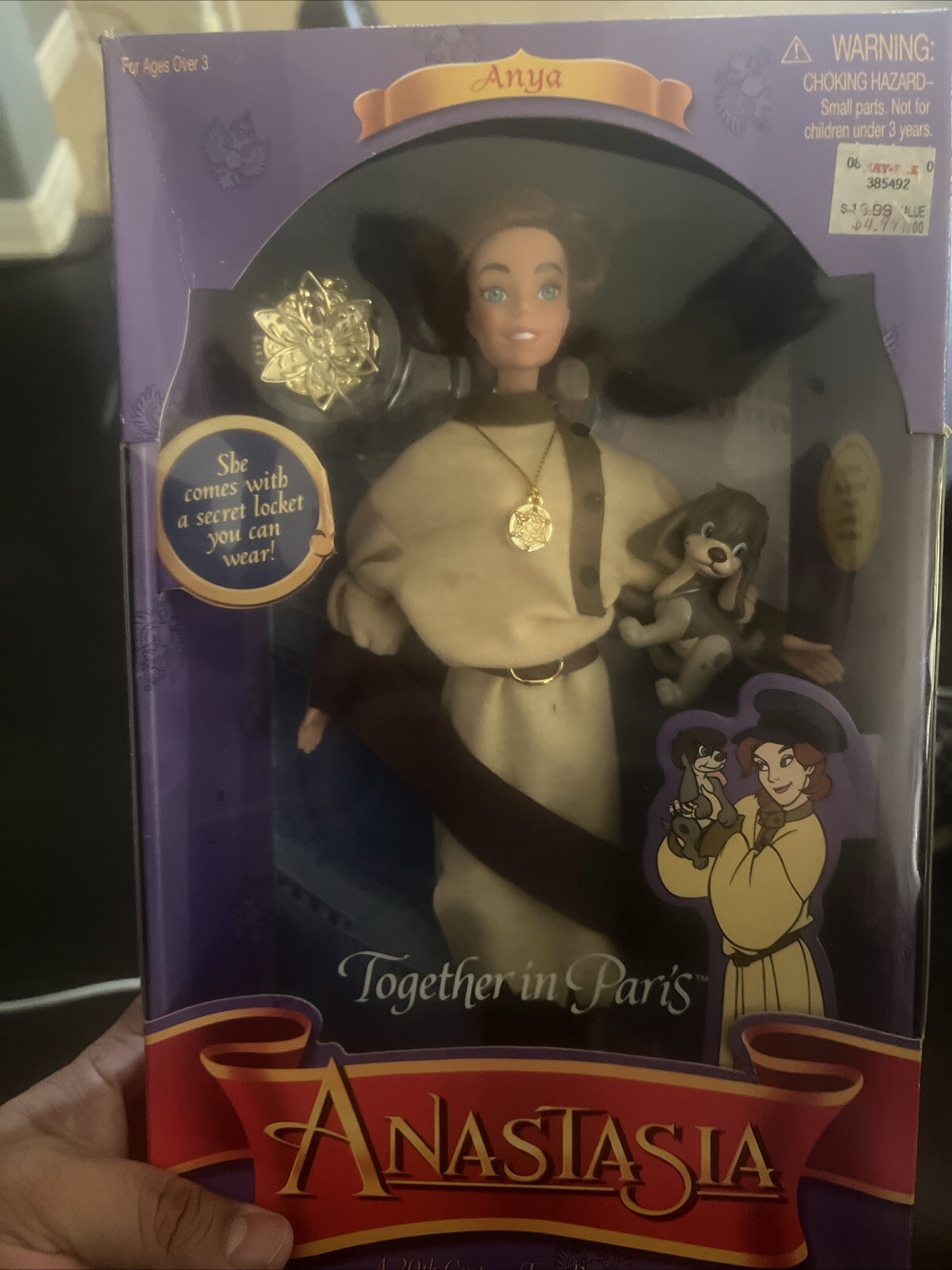 Anastasia Anya Together in Paris Doll 1997 Galoob 23000 Brand New
