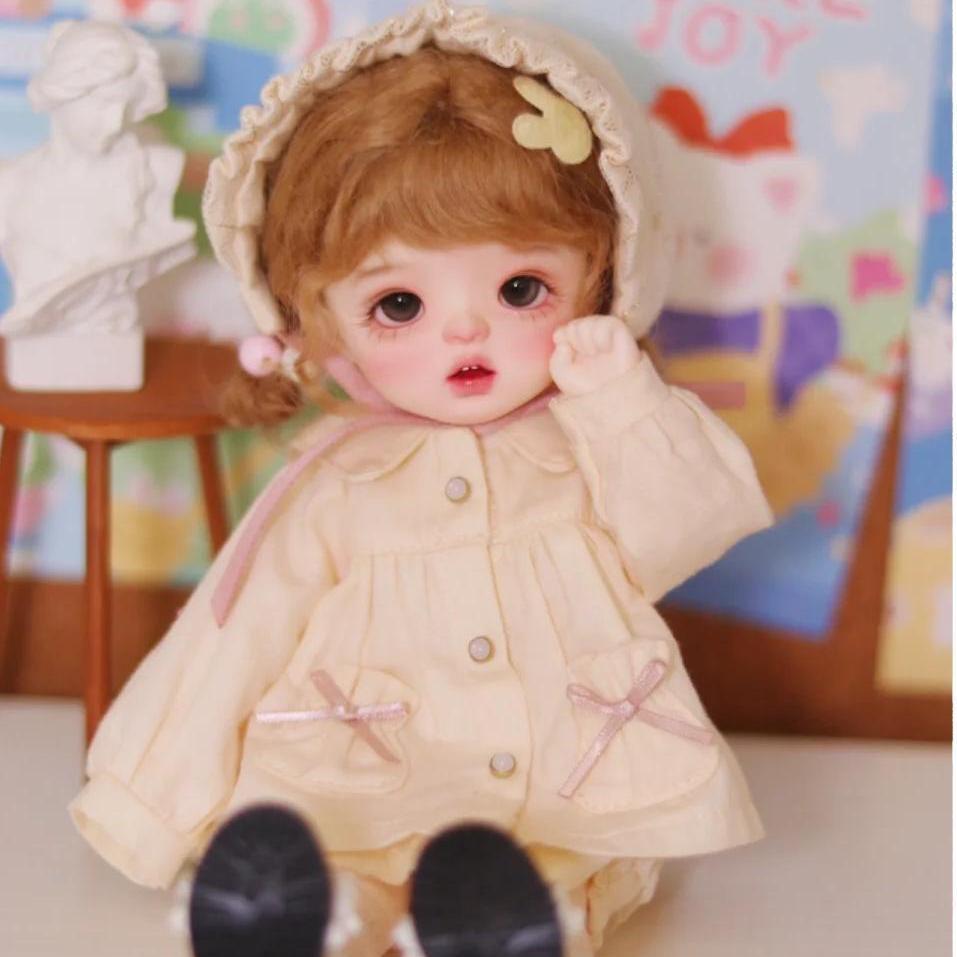 Cute Baby Girl 1/6 Full Set BJD Doll SD Resin Joint Eyes Face Makeup Doll Gift
