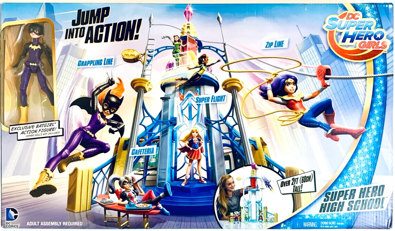Mattel DC Super Hero Girls Super Hero High School Playset With Batgirl Figure