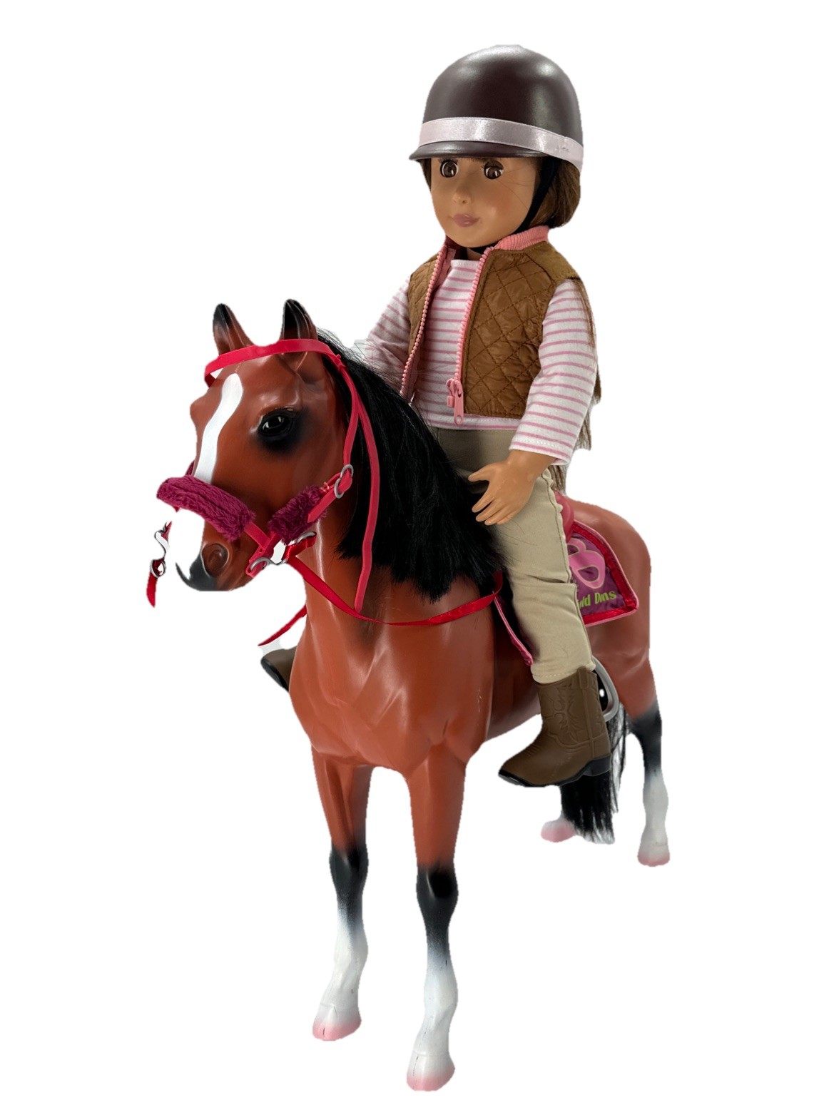 20 In Horse W 18in Poseable Doll Our Generation Brown Hair Brown Eyes {37}
