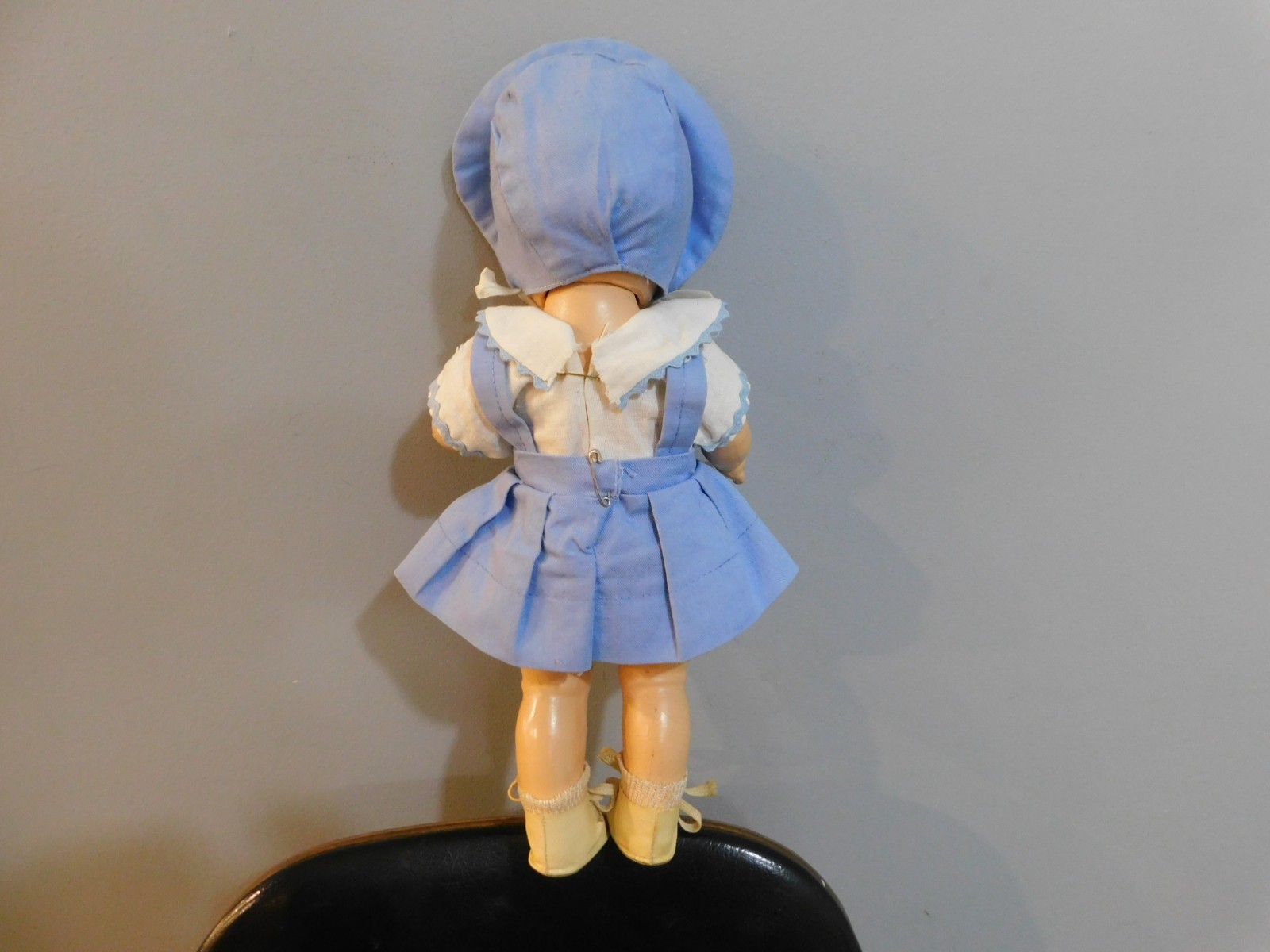 12″ ANTIQUE PATSY JR. STYLE DOLL COMPOSITION ORIGINAL CLOTHES WOL CAL CANADA A+