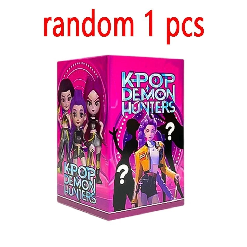 6PCS Set KPop Demon Hunters Rumi Mira Zoey Blind Box PVC Toys Action Figure Gift
