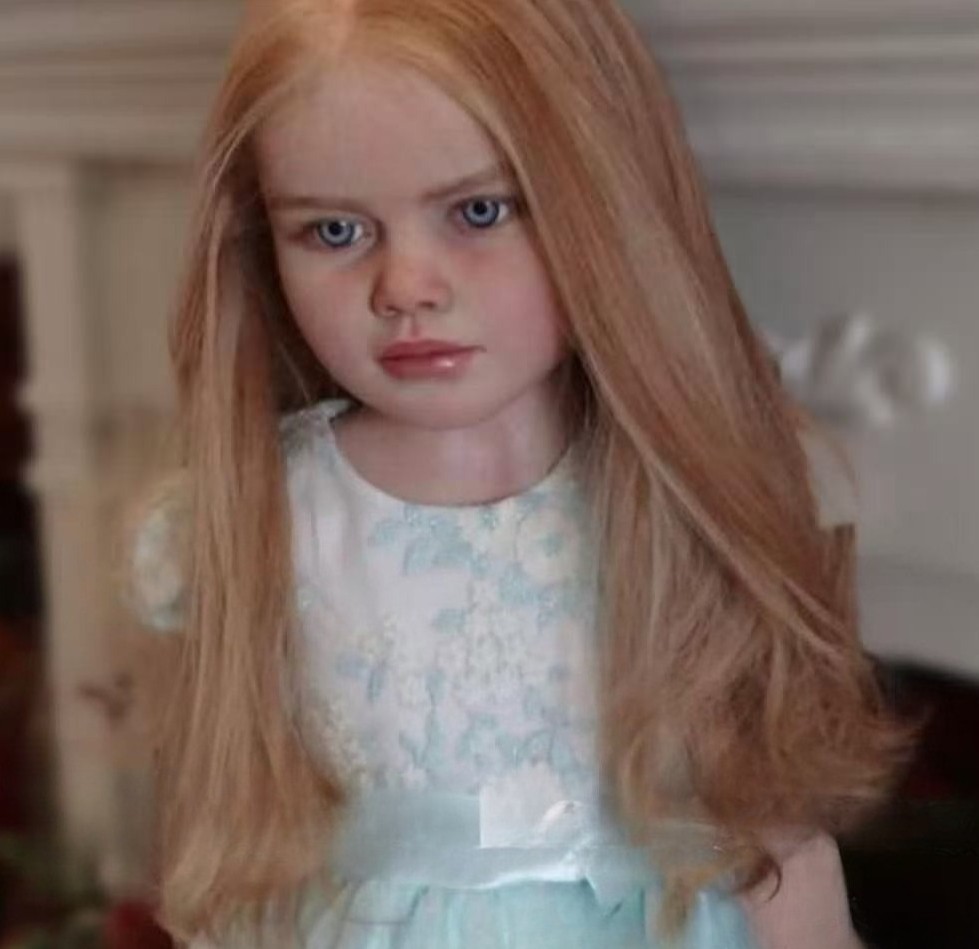 40″ Huge Size Reborn Doll Lifelike Girl Toddler Painted Kits Rooted Hair DIY Toy