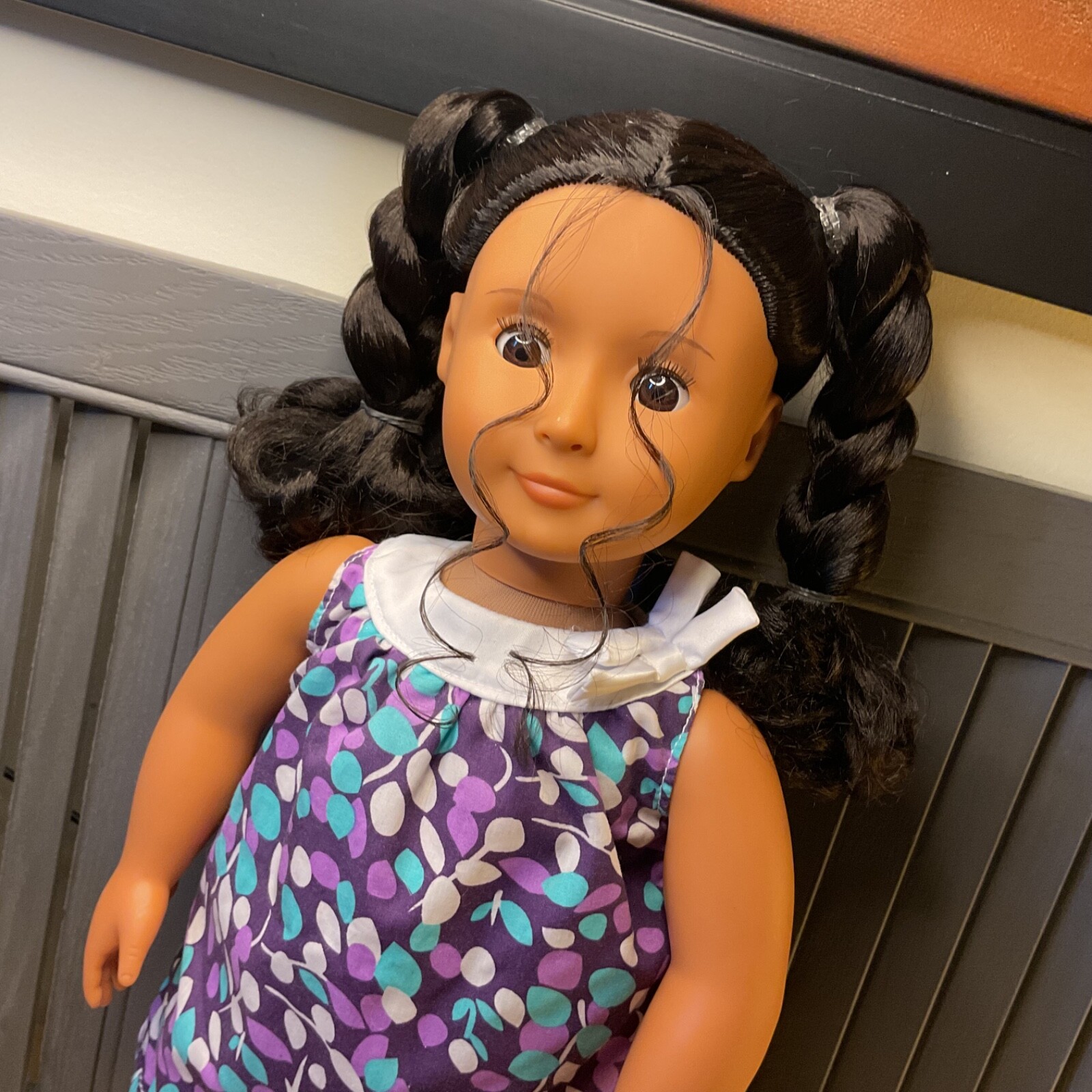 Battat Our Generation Doll, Dark Brown Hair, Two Braids ,Brown Eyes