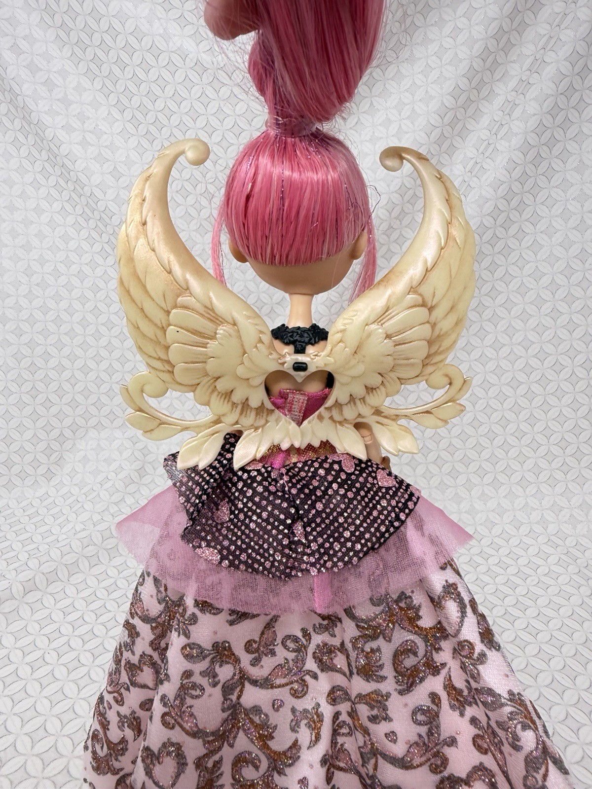 Ever After High Thronecoming C.A. Cupid Doll Dress Wings Shoes Mask Purse