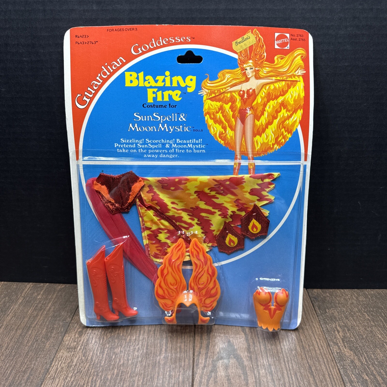 VTG 1978 Mattel GUARDIAN GODDESSES SUN SPELL MOON MYSTIC BLAZING FIRE OUTFIT