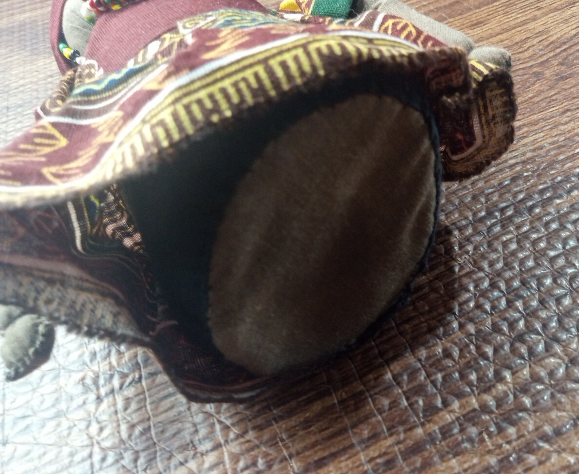 Handmade African Cloth Doll 6”