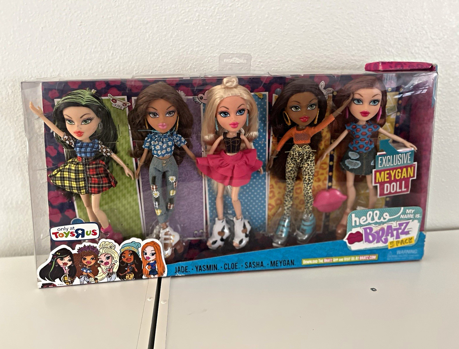 Bratz 5-Pack Jade Yasmin Cloe Sasha Meygan 10in
