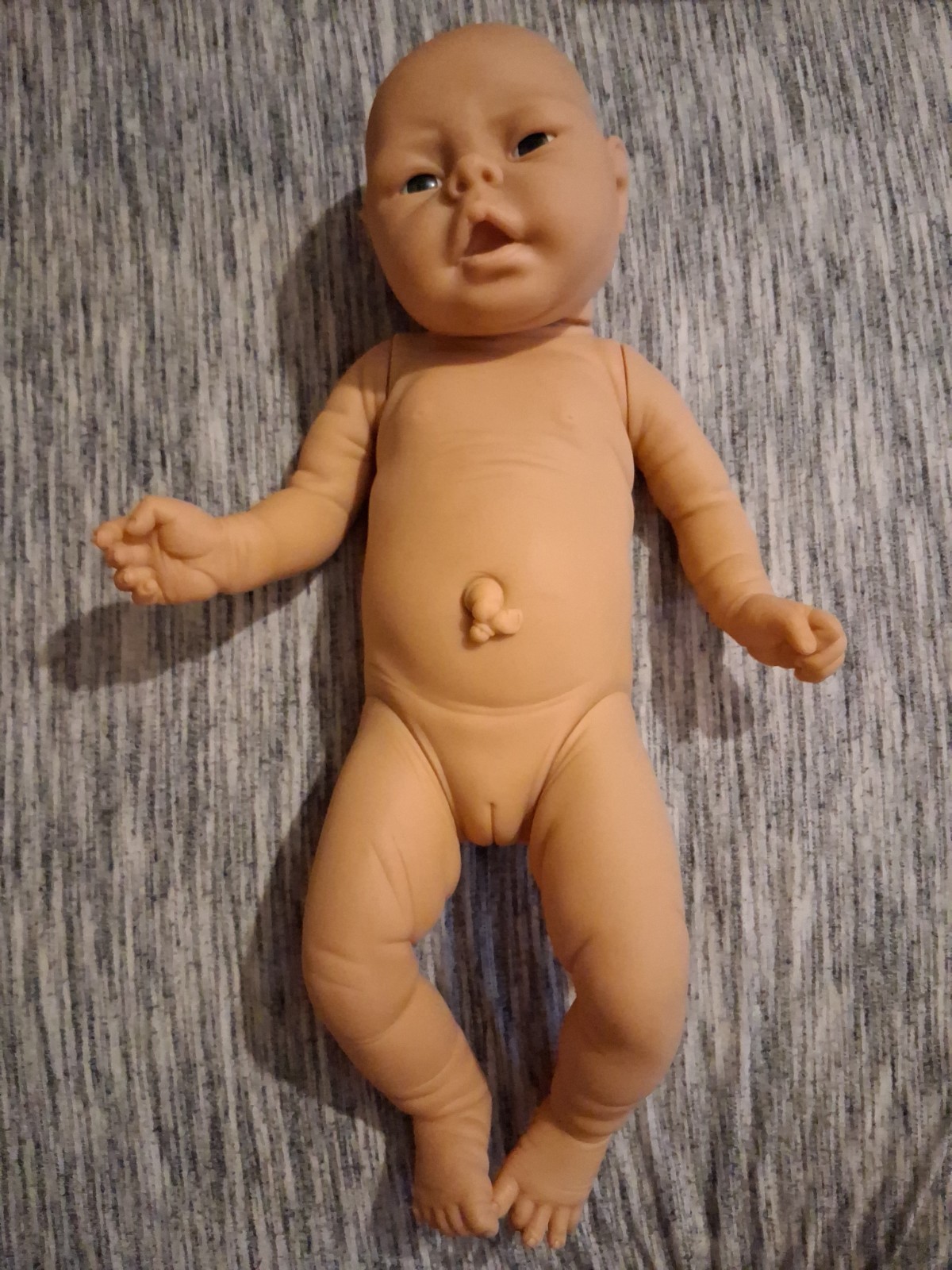 Vintage Jesmar Anatomically Correct Newborn Baby Girl Doll 19.5″ Made In Spain