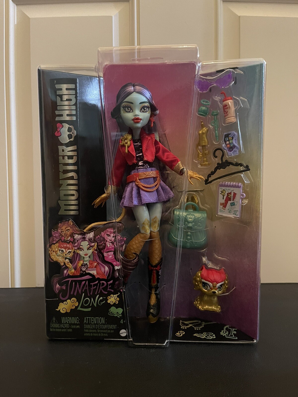 2024 Monster High G3 Jinafire Long Fashion Doll w/ Pet Cloudy “Yun Yun” IN HAND