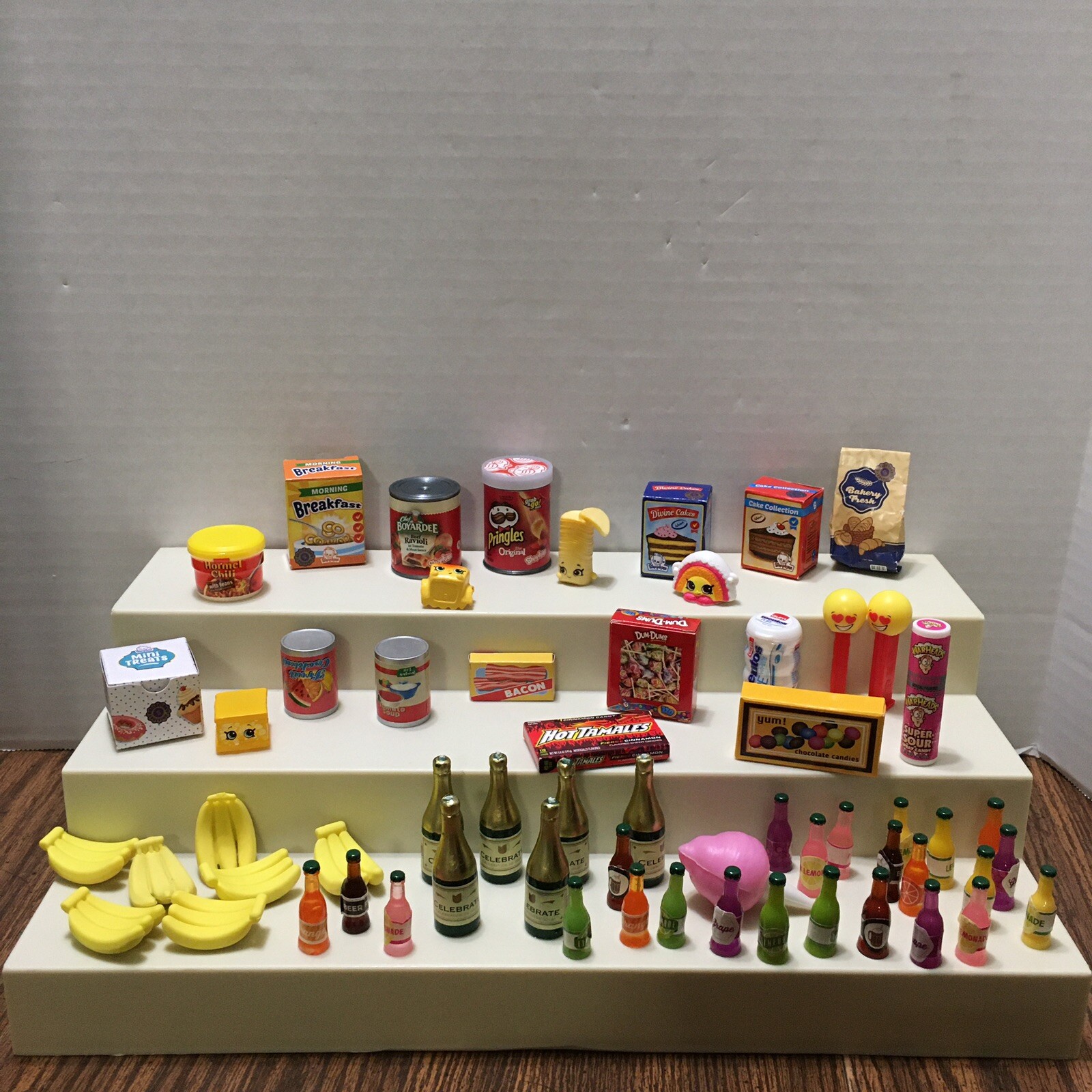 Mini Collectible Accessories Barbie Doll Foods Drinks Fruit Candy Lot of 50