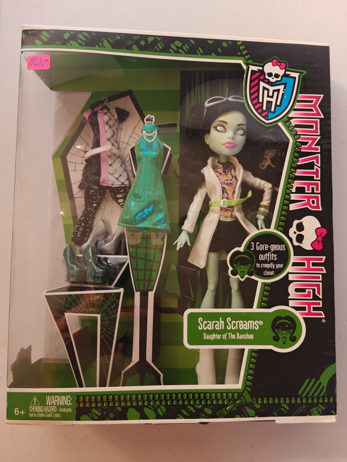 Monster High I Love Fashion Scarah Screams Doll 2013, NIB, Toys R Us Exclusive