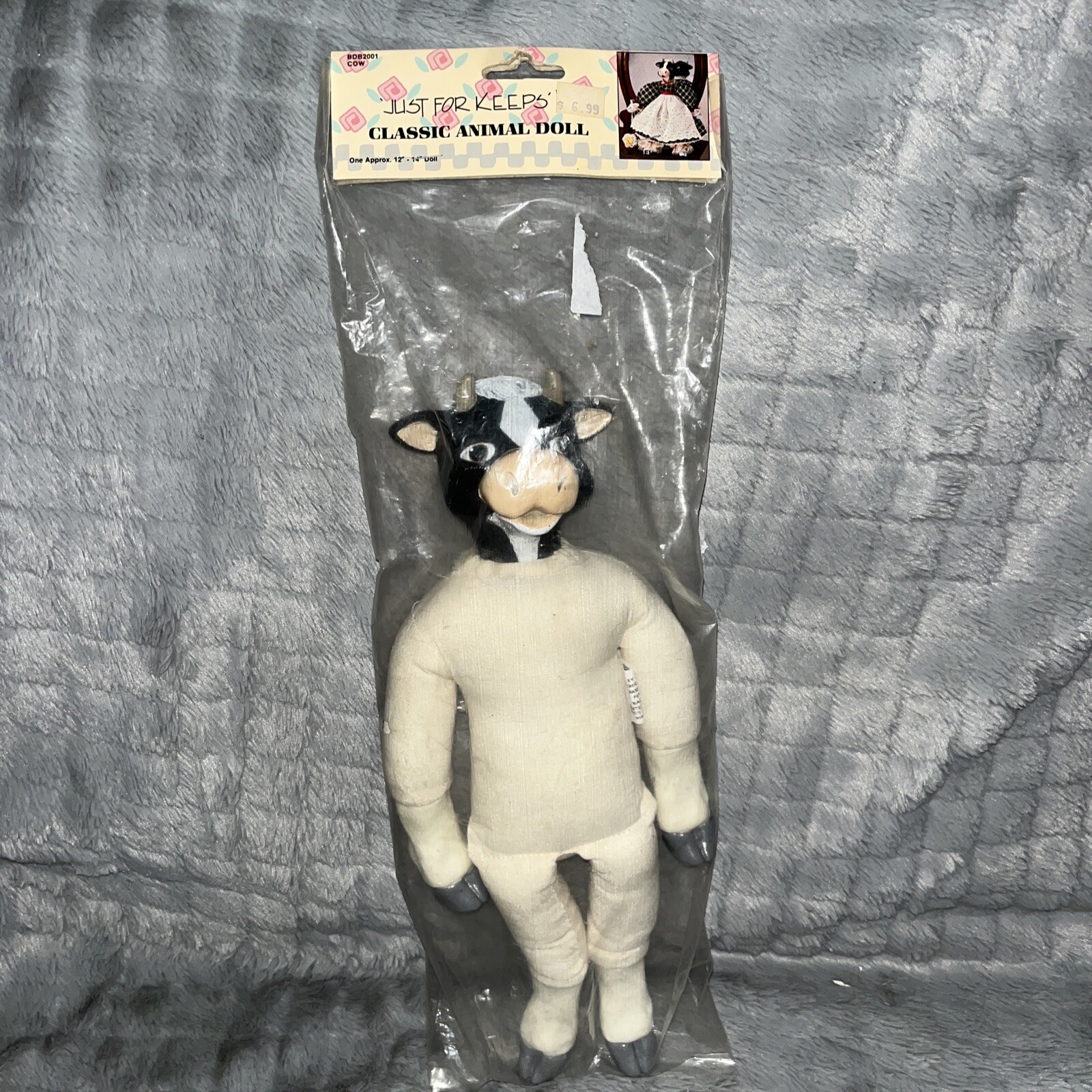 Just For Keeps Classic Animal Doll Cow