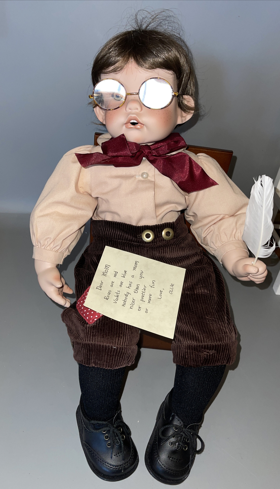 Cindy Marschner Rolfe Porcelain Doll “Ollie” 131 Of 2000 Worldwide
