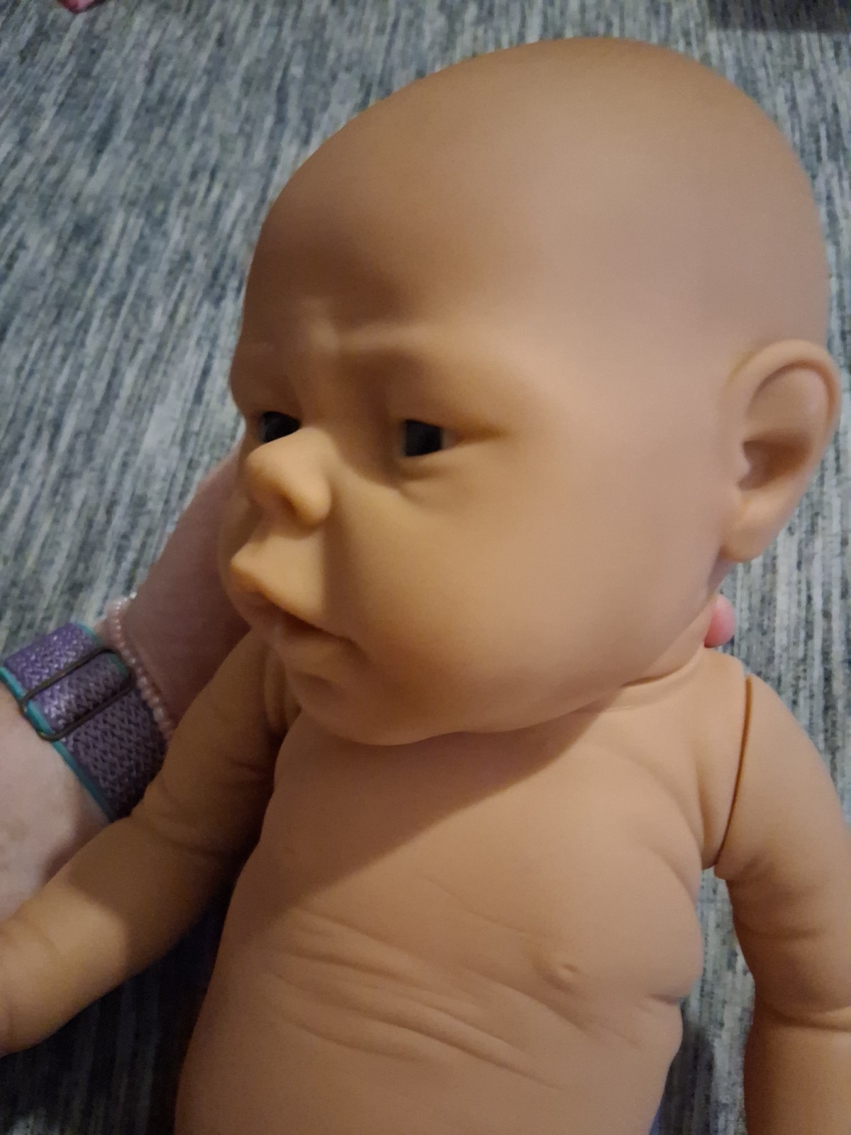 Vintage Jesmar Anatomically Correct Newborn Baby Girl Doll 19.5″ Made In Spain