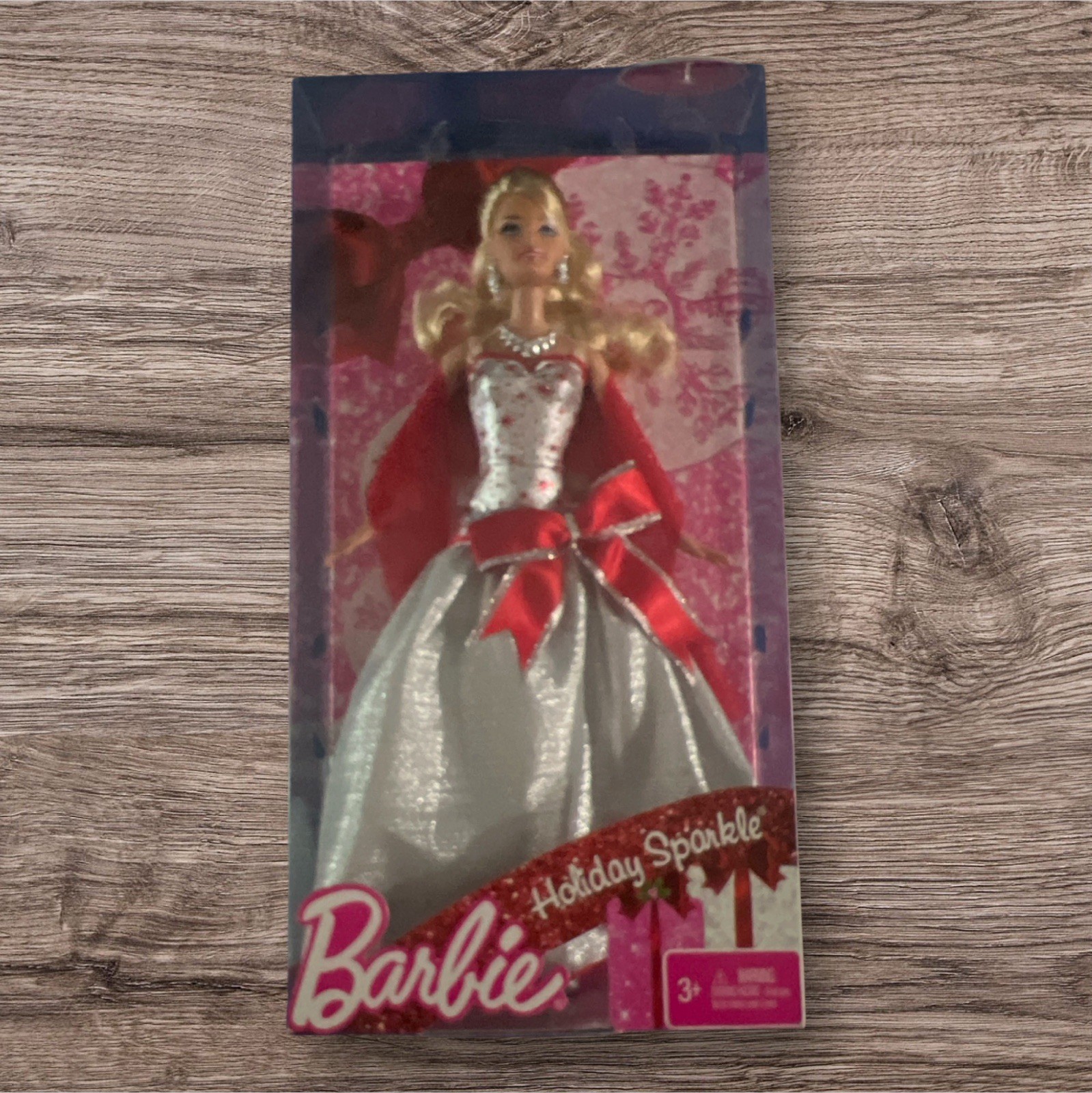 NIB Barbie Holiday Sparkle Doll Mattel Christmas 2010