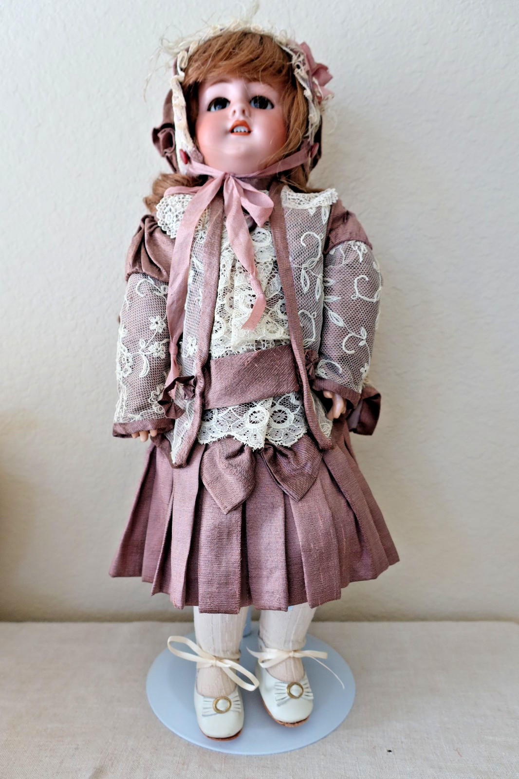 Antique Bisque DEP Tete Jumeau 18” Doll Talking “Mama & Papa” Sleep Eyes
