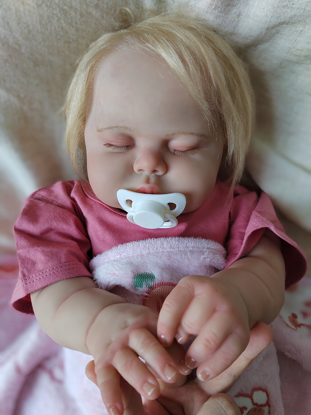 Weighted Pickle 24inch Reborn Baby Doll Hand Rooted Mohair Toddler Newborn Gifts