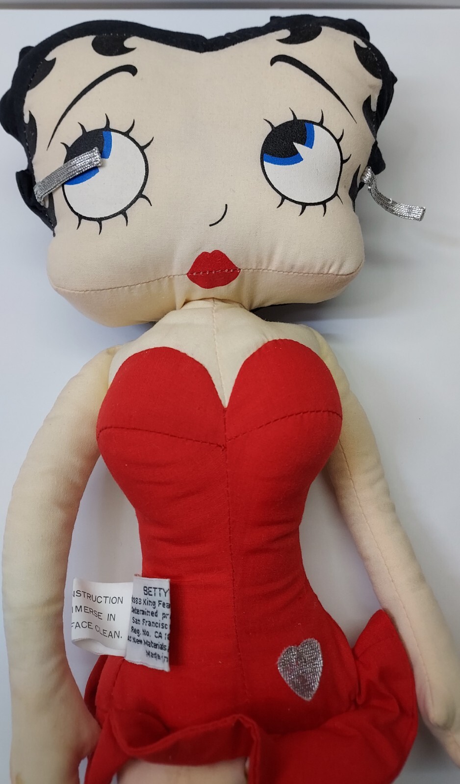 Vtg 1983 King Feature Syndicate Determined Productions 18″ Betty Boop Doll