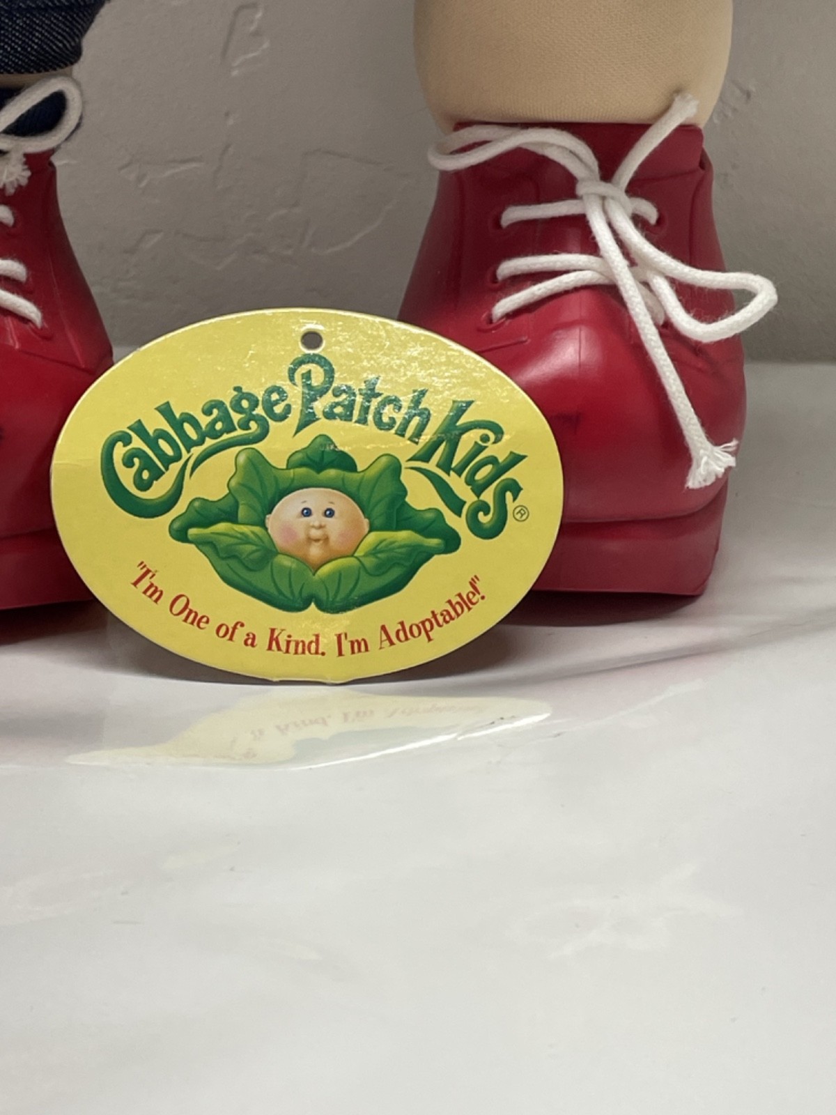 Play Along Cabbage Patch Kid Doll 2004 Black Curly Hair, Overalls, Shoes B56