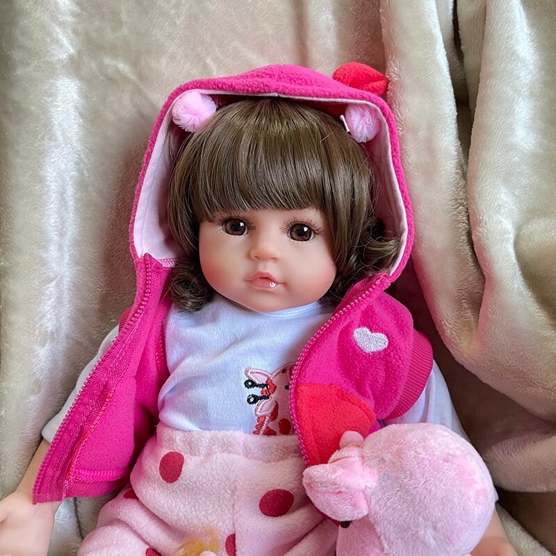 48cm Reborn Doll Silicone Toddler Bonecas Girl Menina De Surprice Doll
