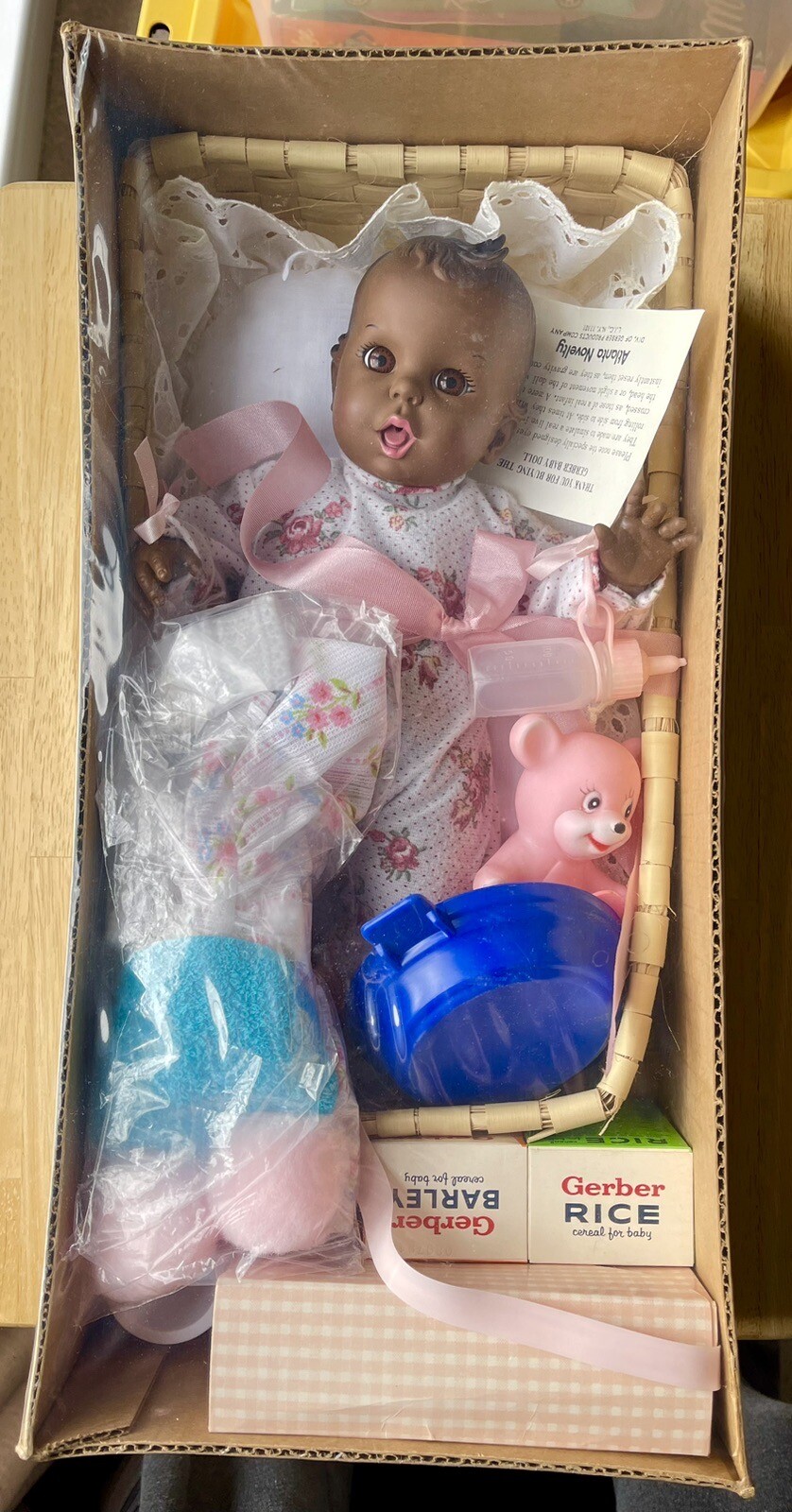 NEW IN BOX 1979 AFRICAN AMERICAN GERBER BABY DOLL VINTAGE ATLANTA NOVELTY