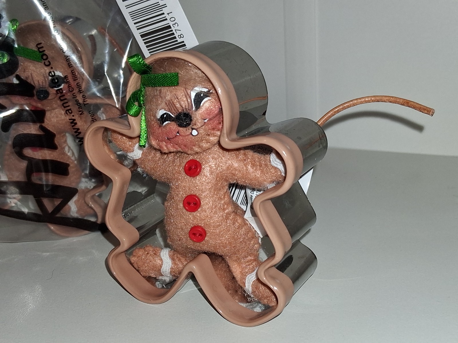 ANNALEE NEW 3″ COOKIE CUTTER MOUSE metal Cookie Cutter Gingerbread Mouse So Cute