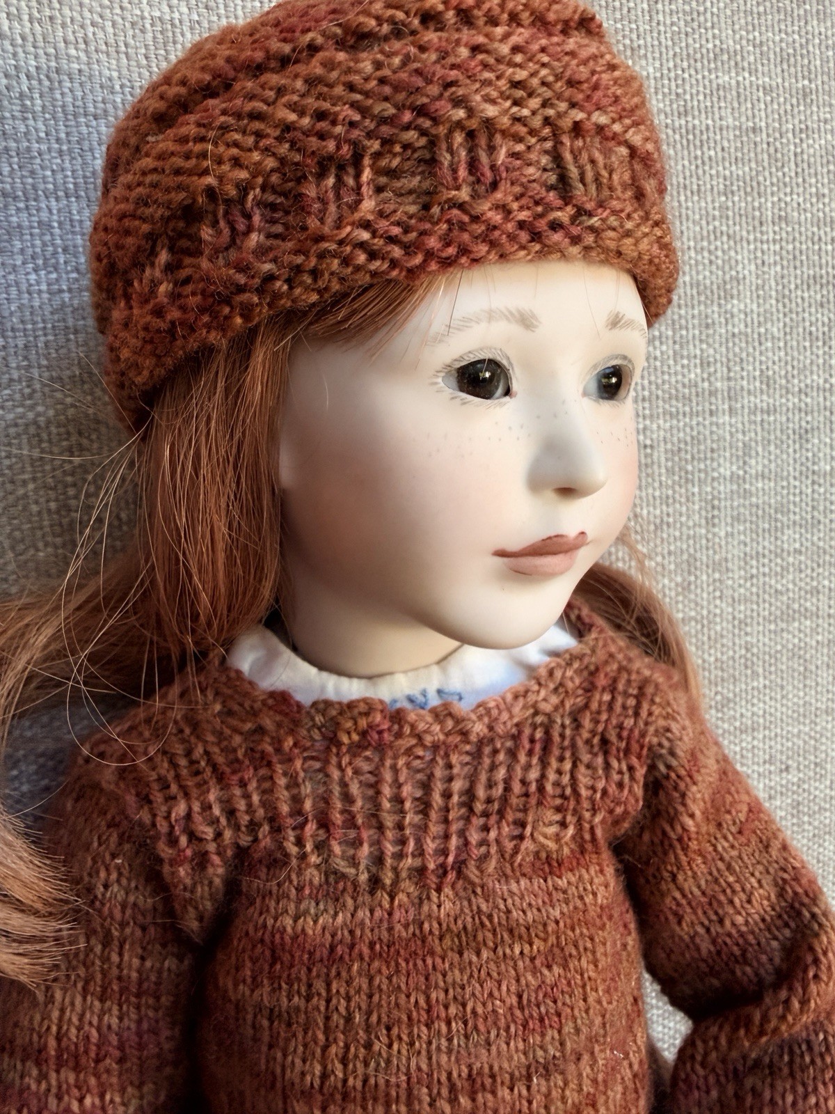 Lynne & Michael Roche Doll “Small Emily” 16″ Porcelain & Wood 126