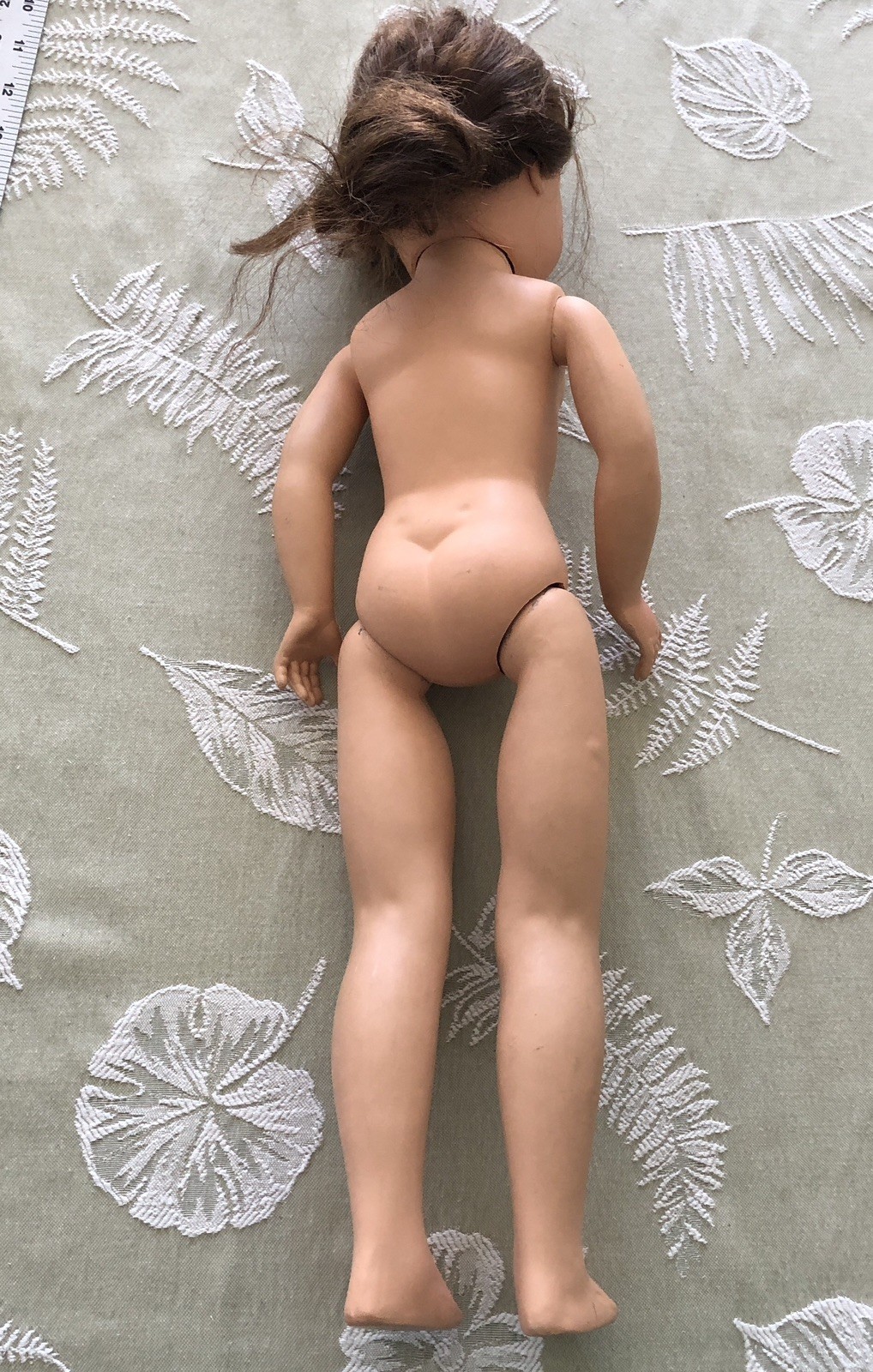 Vintage 20” Hard Plastic Walker Doll Sleepy Eyes Open Mouth Teeth Marked 210