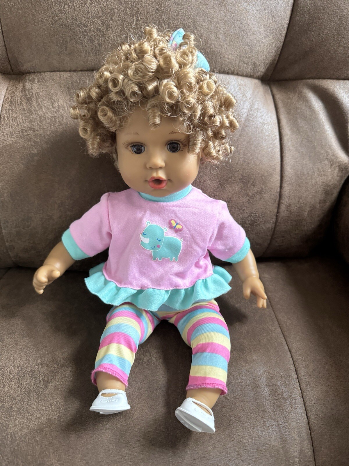 Curly Top Baby Doll With Several Outfits
