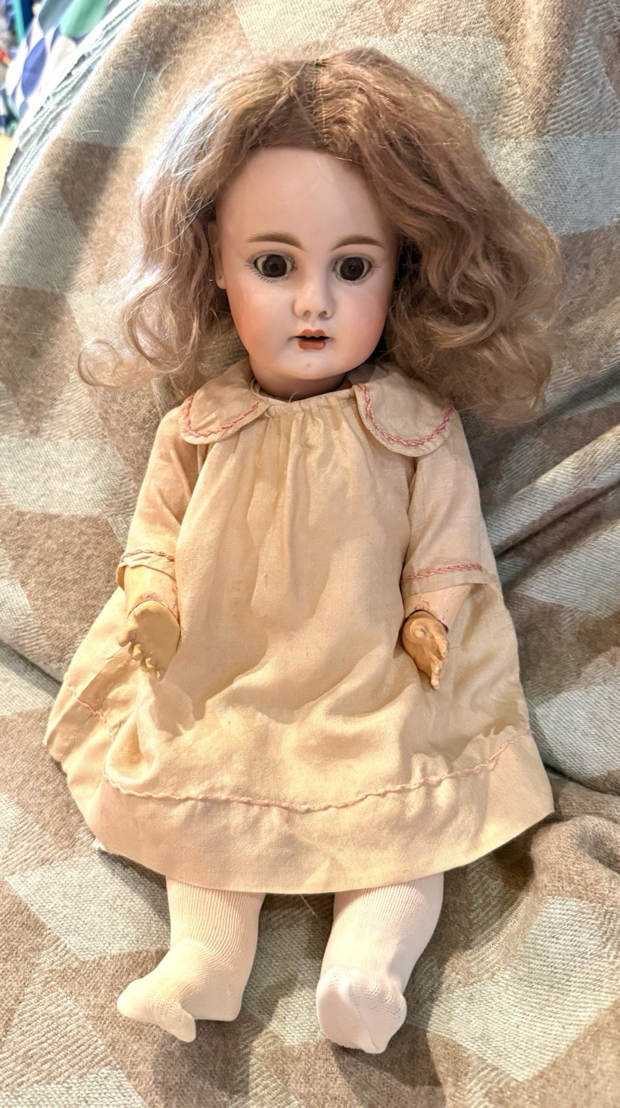 Bähr & Pröschild 204 Bisque Socket Head Character Doll, 15 ” EUC