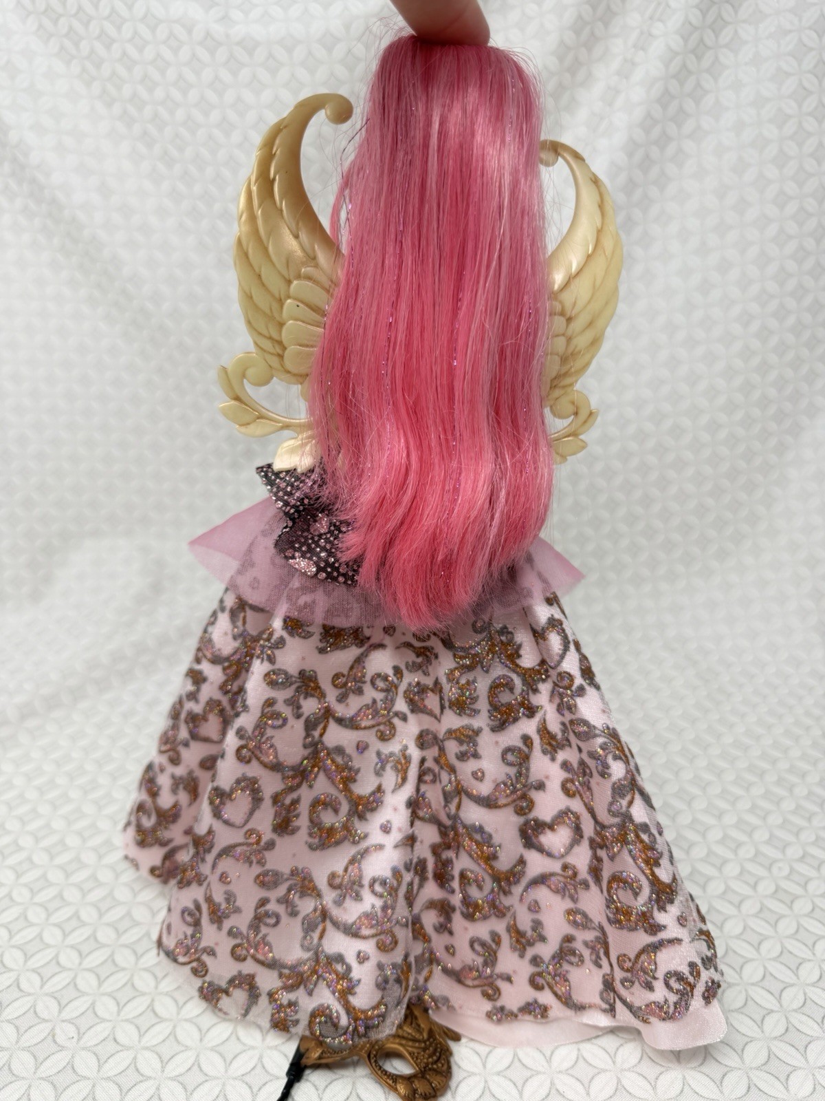 Ever After High Thronecoming C.A. Cupid Doll Dress Wings Shoes Mask Purse