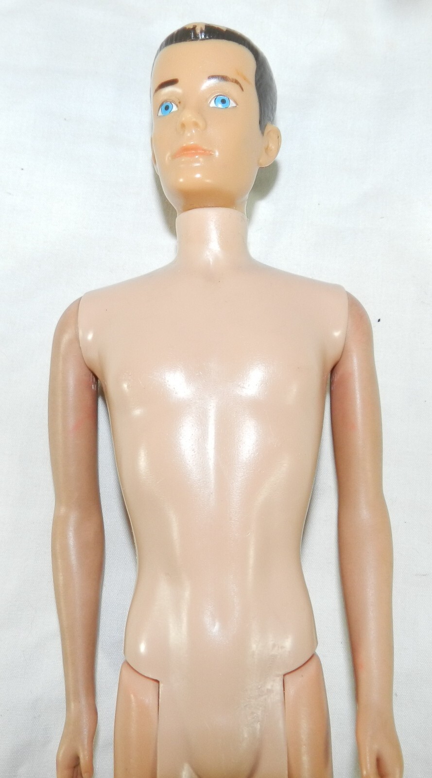 Vintage Ken Doll – Straight Leg, Molded Hair – W/ Smim Trunks, Shirt + 1 sandal