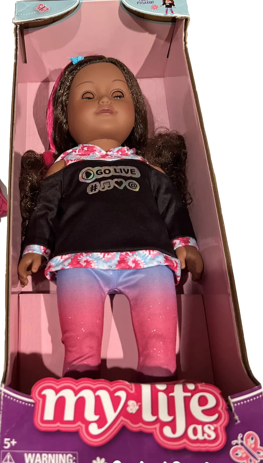My Life As Poseable Content Creator Vlogger 18″ Doll, Dark Brunette Hair NEW