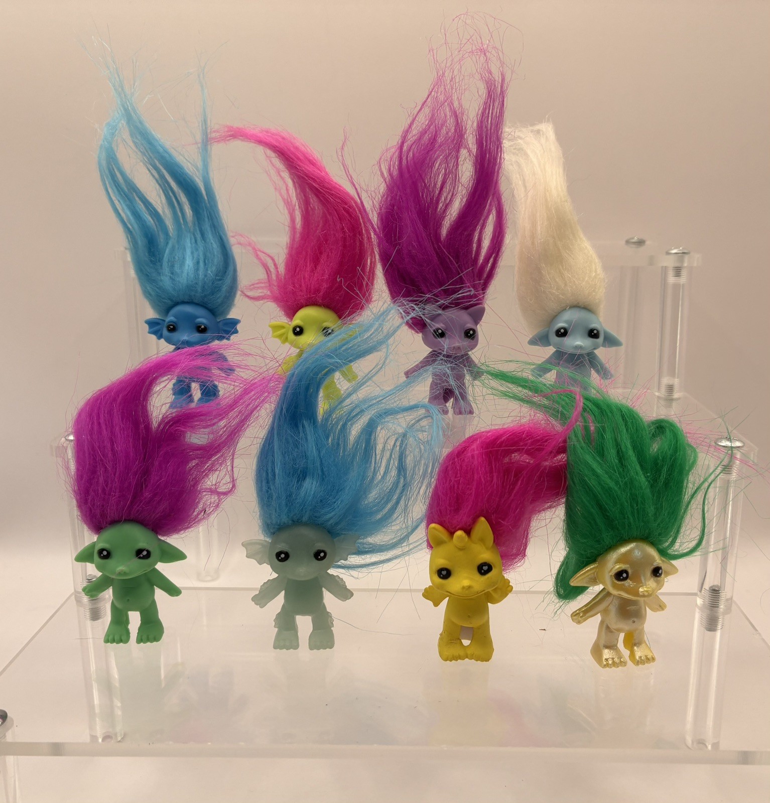 Zelfs Zelflings Troll Dolls Mini Pencil Toppers Figures x 8 Bundle Party Bag