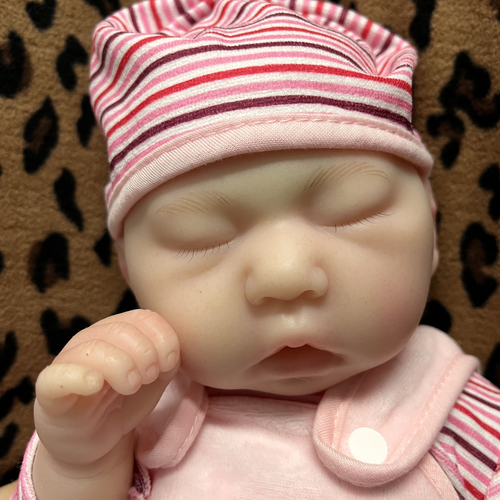 COSDOLL 17.5″Sleeping Newborn Realistic Reborn Baby Doll Full Body Silicone Girl