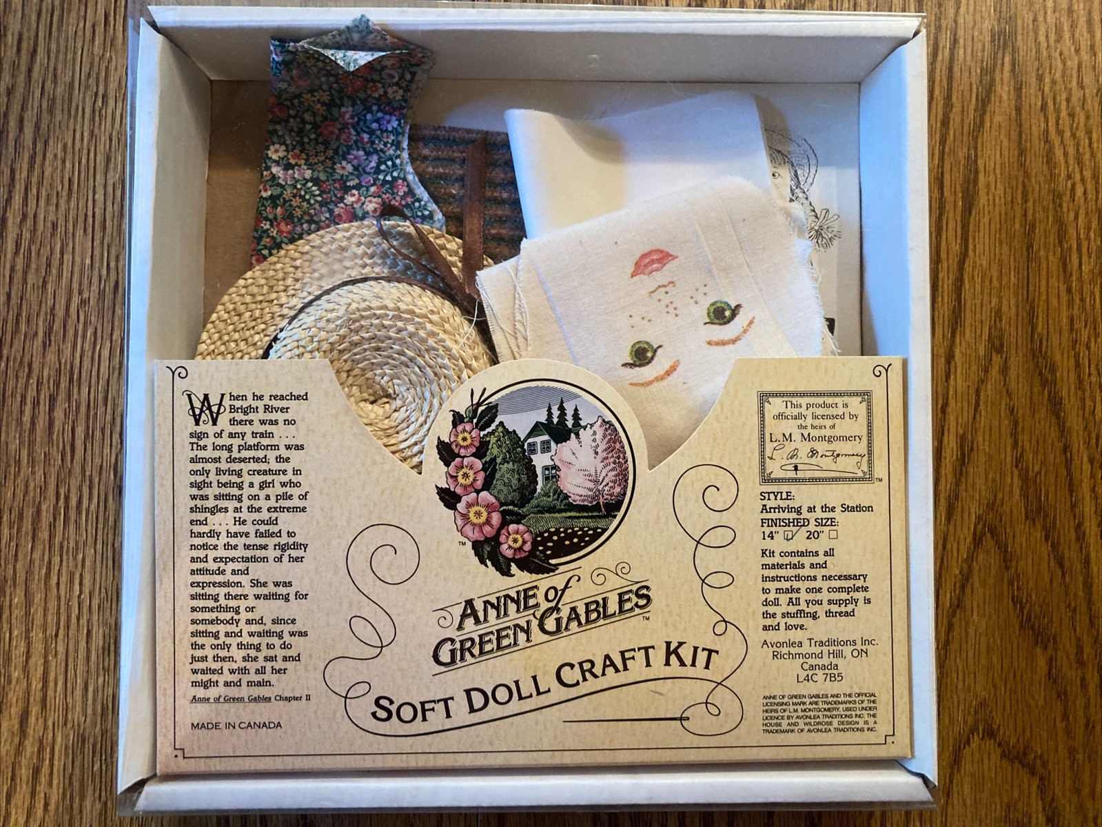 Anne Of Green Gables Soft Doll Craft Kit 14”