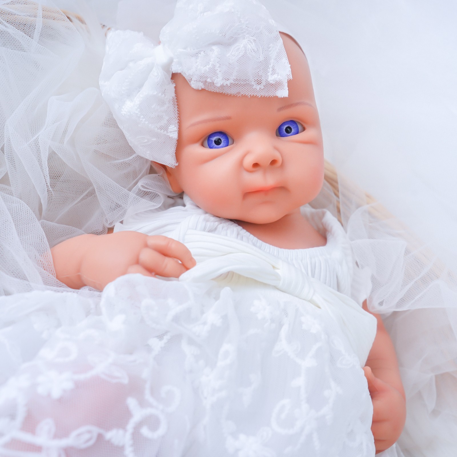 20.1” solid silicone doll silicone reborn doll silicone girl doll toys gifts