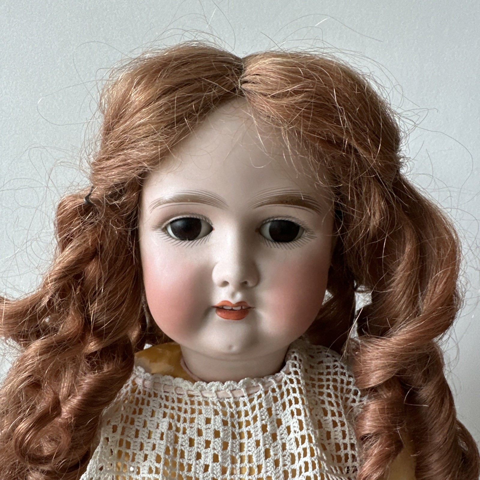 Antique Getman Bisque Head 24” Doll 165 Gerbruder Kuhnlenz Restored Body HH Wig