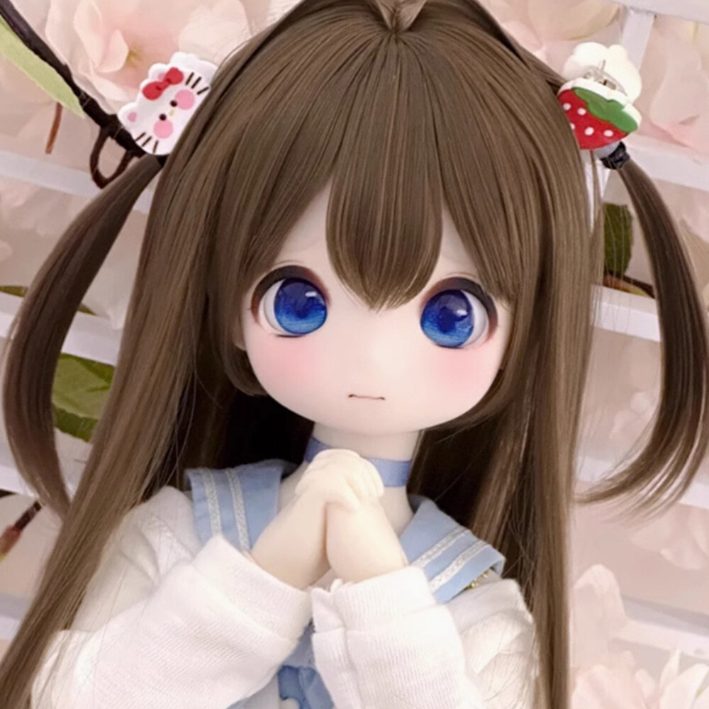 1/4 BJD Doll Cute Bear Girl with Face Make Up Free eyes Resin Nude Body Gift Toy