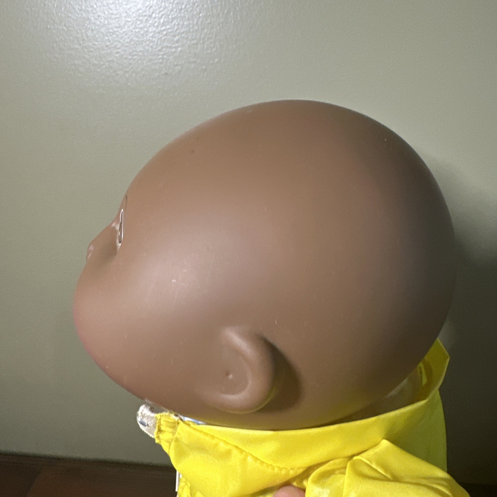 1983 Cabbage Patch Doll African American -No Hair- yellow windbreaker